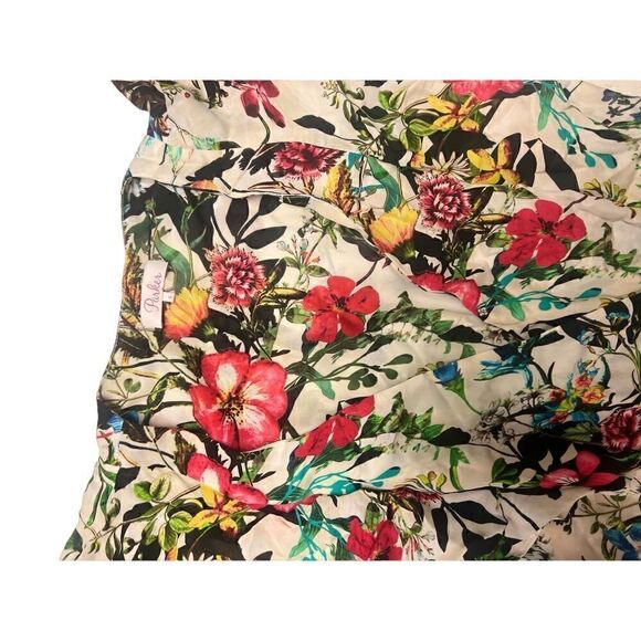 Parker 100% Silk Floral Constance Flutter- Blouson Dress Women Size S - Picture 13 of 16